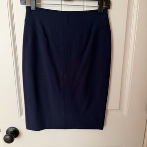 White House Black Market Navy Pencil Skirt